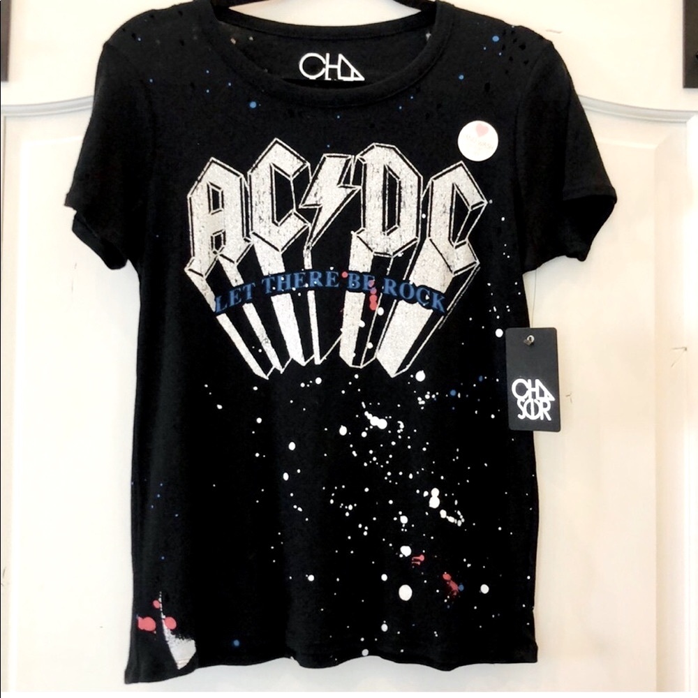 Chaser Brand AC|DC NEW Let There Be Rock Band Shirt - Picture 6 of 12
